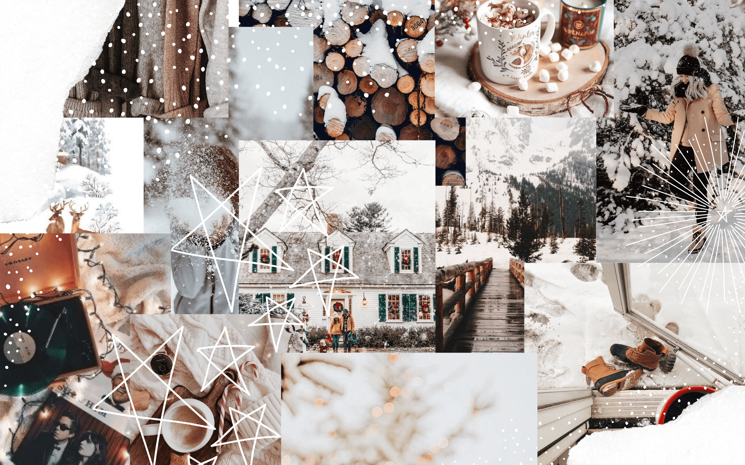 Winter aesthetic laptop wallpapers