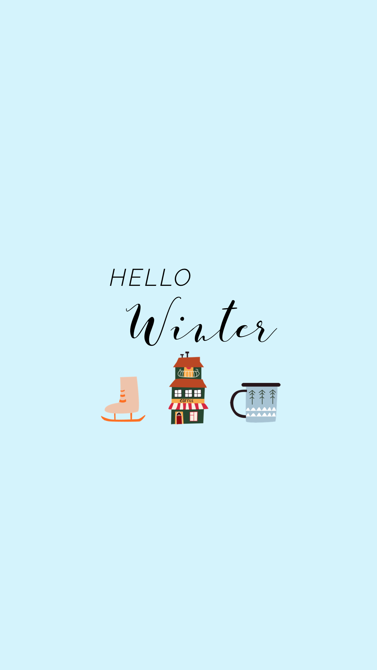 Hello winter aesthetic wallpapers