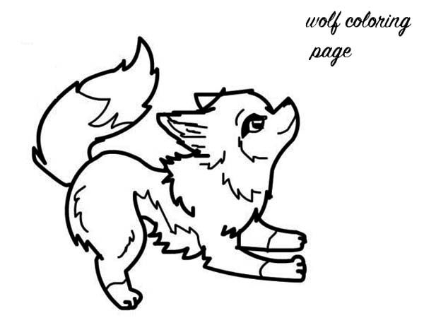 Best photos of cute wolf coloring pages