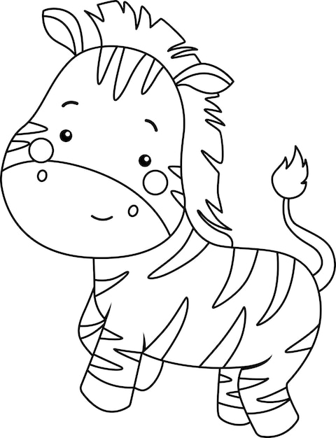 Zebra coloring pages images