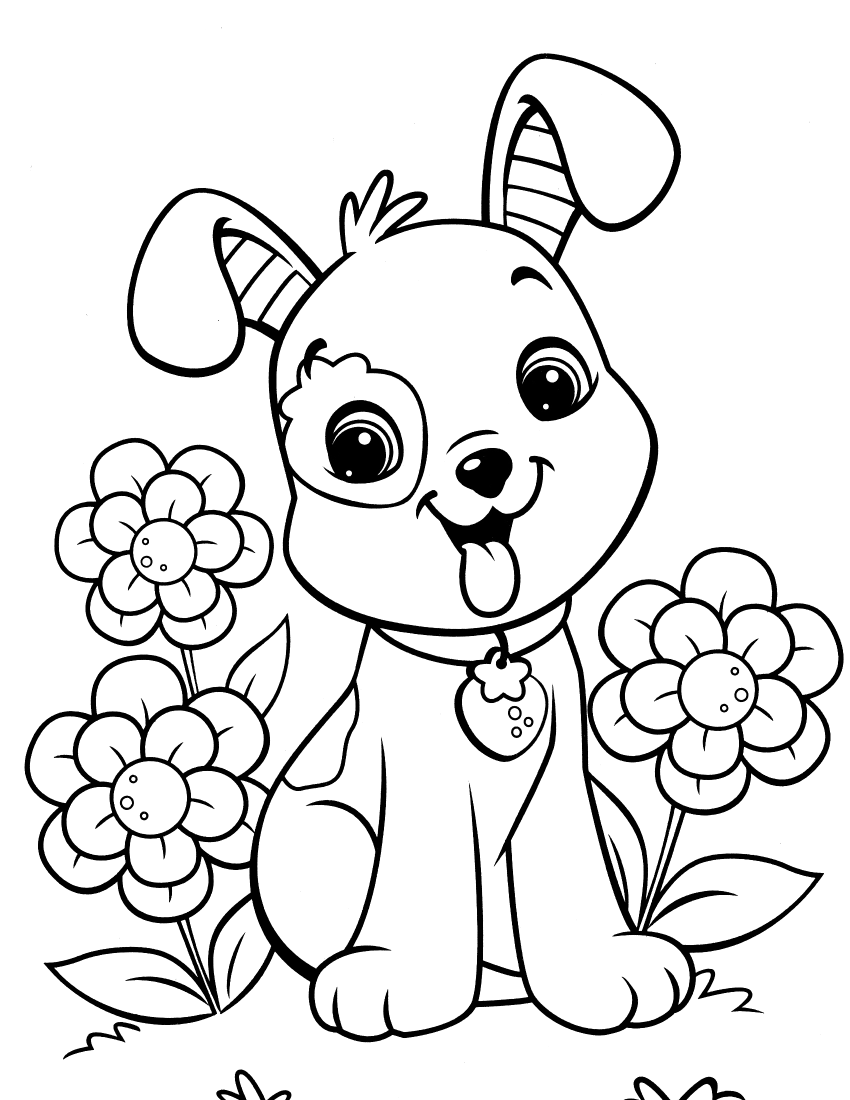 Puppy coloring pages