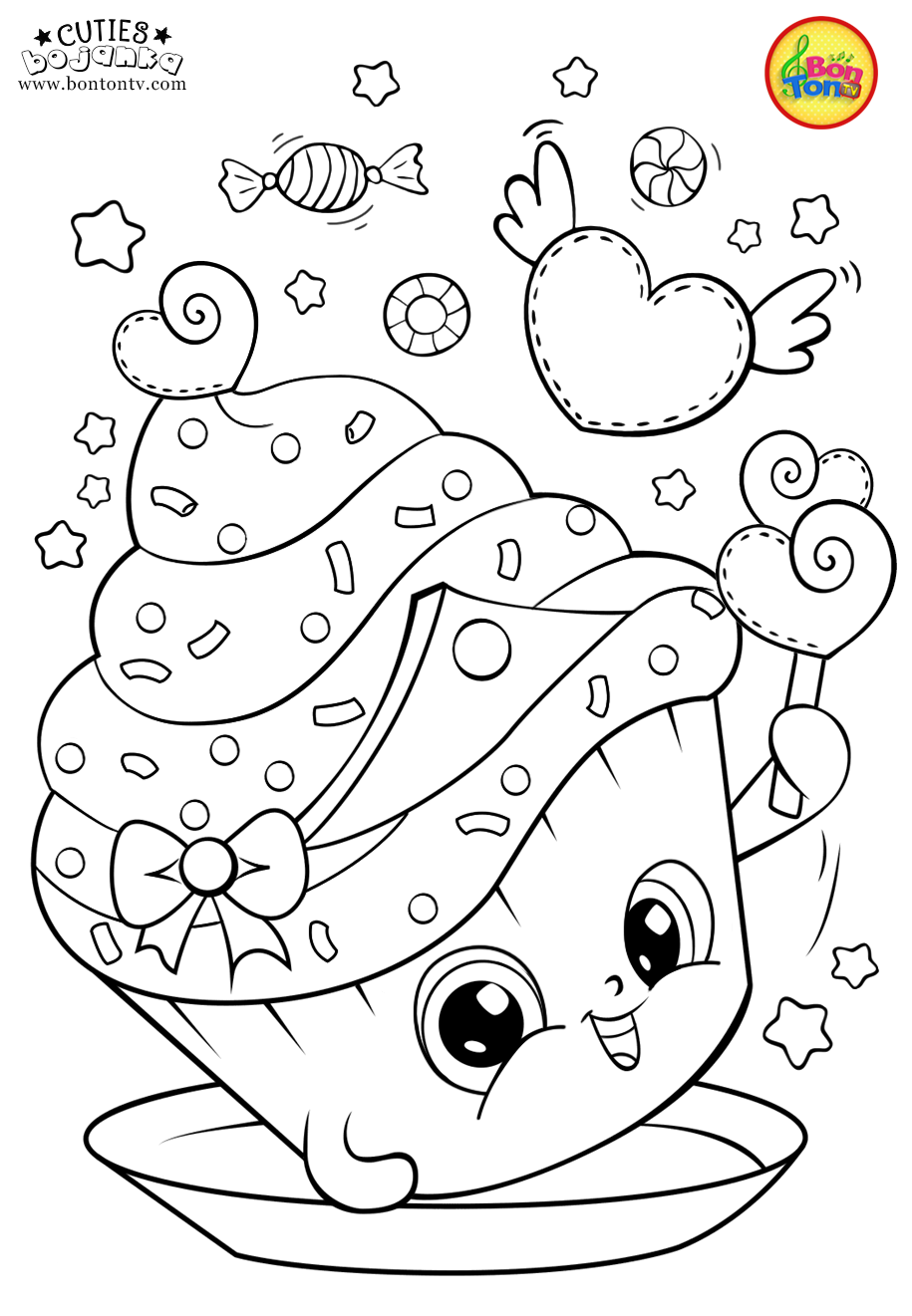 Cuties coloring pages for kids