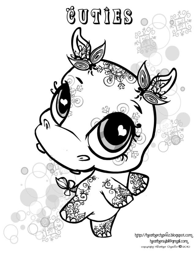 Creative picture of cuties coloring pages