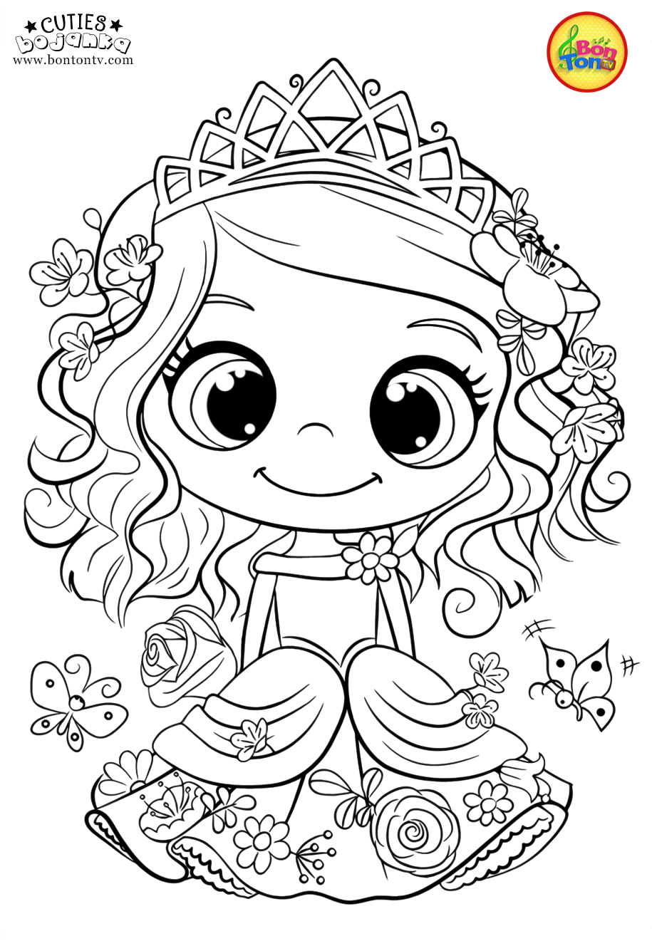 Cuties coloring pages for kids