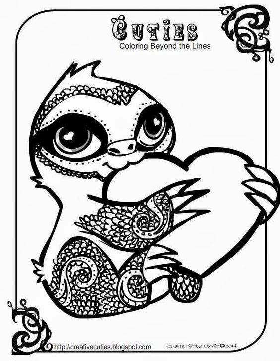 Creative cuties baby sloth coloring page coloring cute coloring pages dinosaur coloring pages coloring books