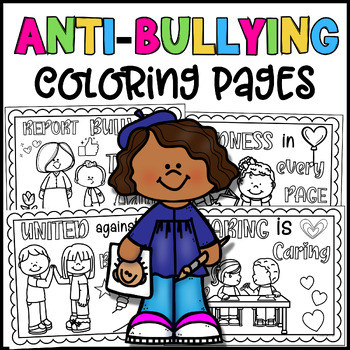 Cyberbullying coloring sheets tpt