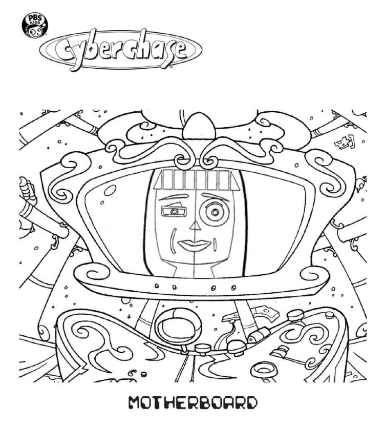 Motherboard coloring page kids coloring pages kids for parents