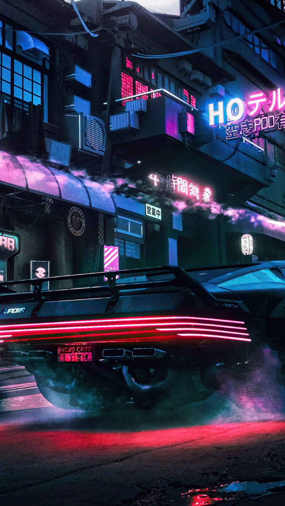 Night chase in little china cyberpunk iphone wallpapers free download