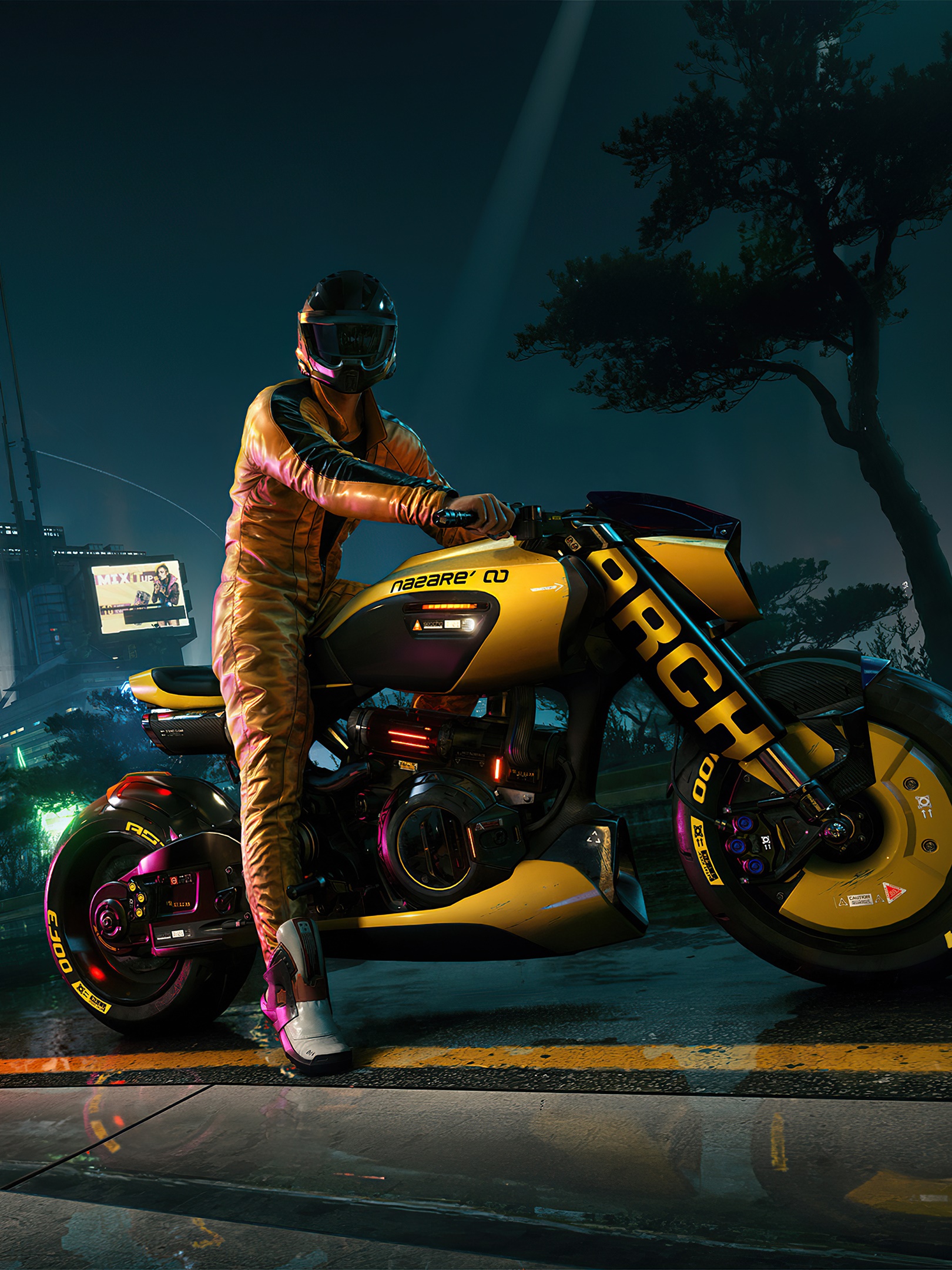 HD desktop wallpaper: Motorcycle, Video Game, Cyberpunk 2077 download free  picture #994384