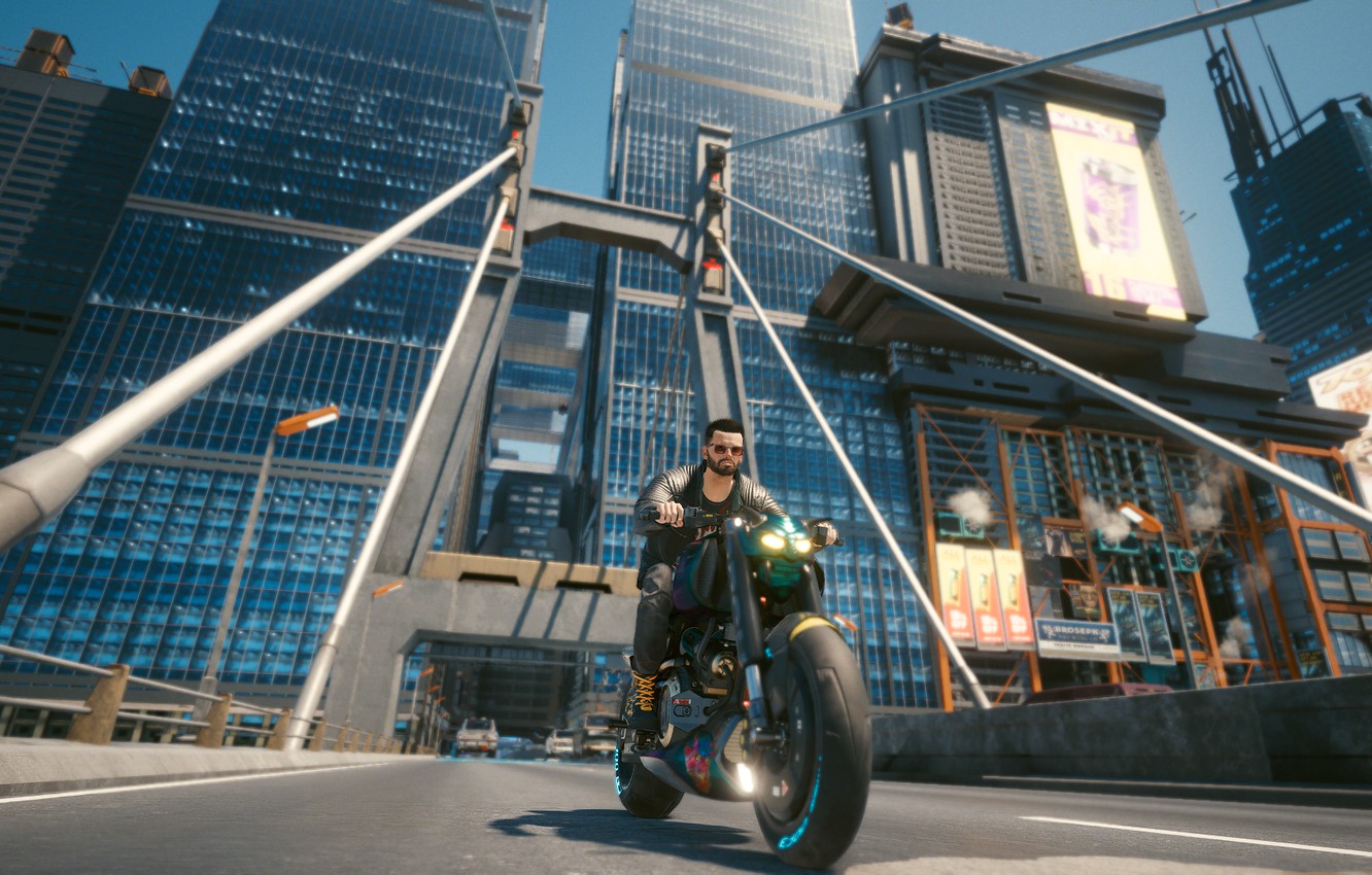 HD desktop wallpaper: Motorcycle, Video Game, Cyberpunk 2077 download free  picture #994384