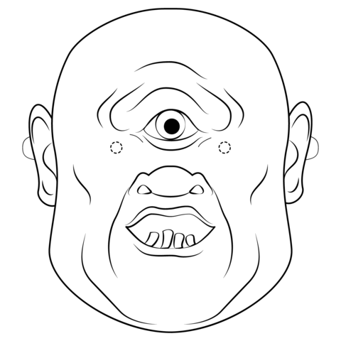 Cyclops coloring pages free coloring pages