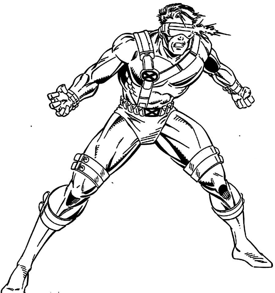 Angry cyclops coloring page