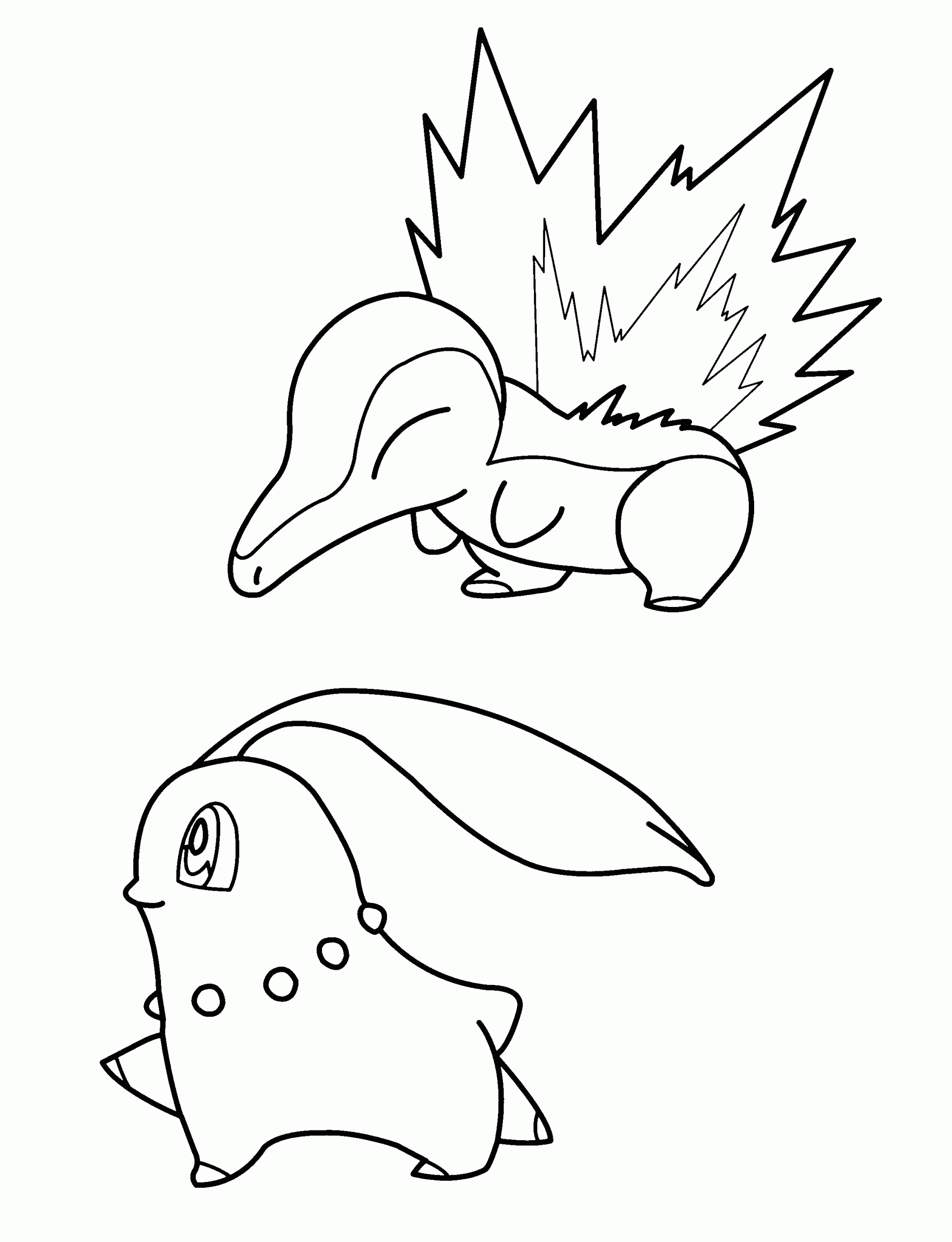 Cyndaquil malvorlagen