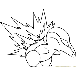 Cyndaquil coloring pages for kids