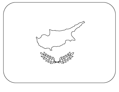 Flag of cyprus emoji coloring page free printable coloring pages