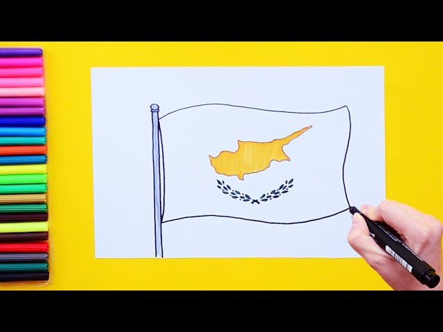 How to draw national flag of cyprus