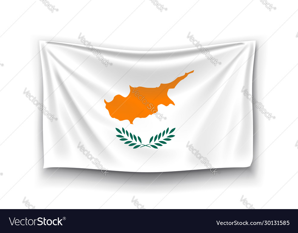 Flag cyprus royalty free vector image