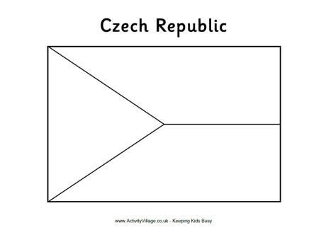 Czech republic flag louring page flag loring pages czech republic flag czech republic