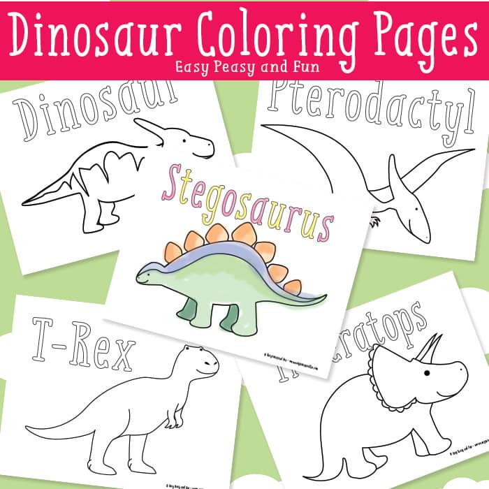 Dinosaur coloring pages