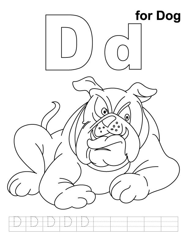 D for dog coloring page with handwriting practice download free d for dog coloring page with handwrâ in kids handwriting practice dog coloring page abc coloring