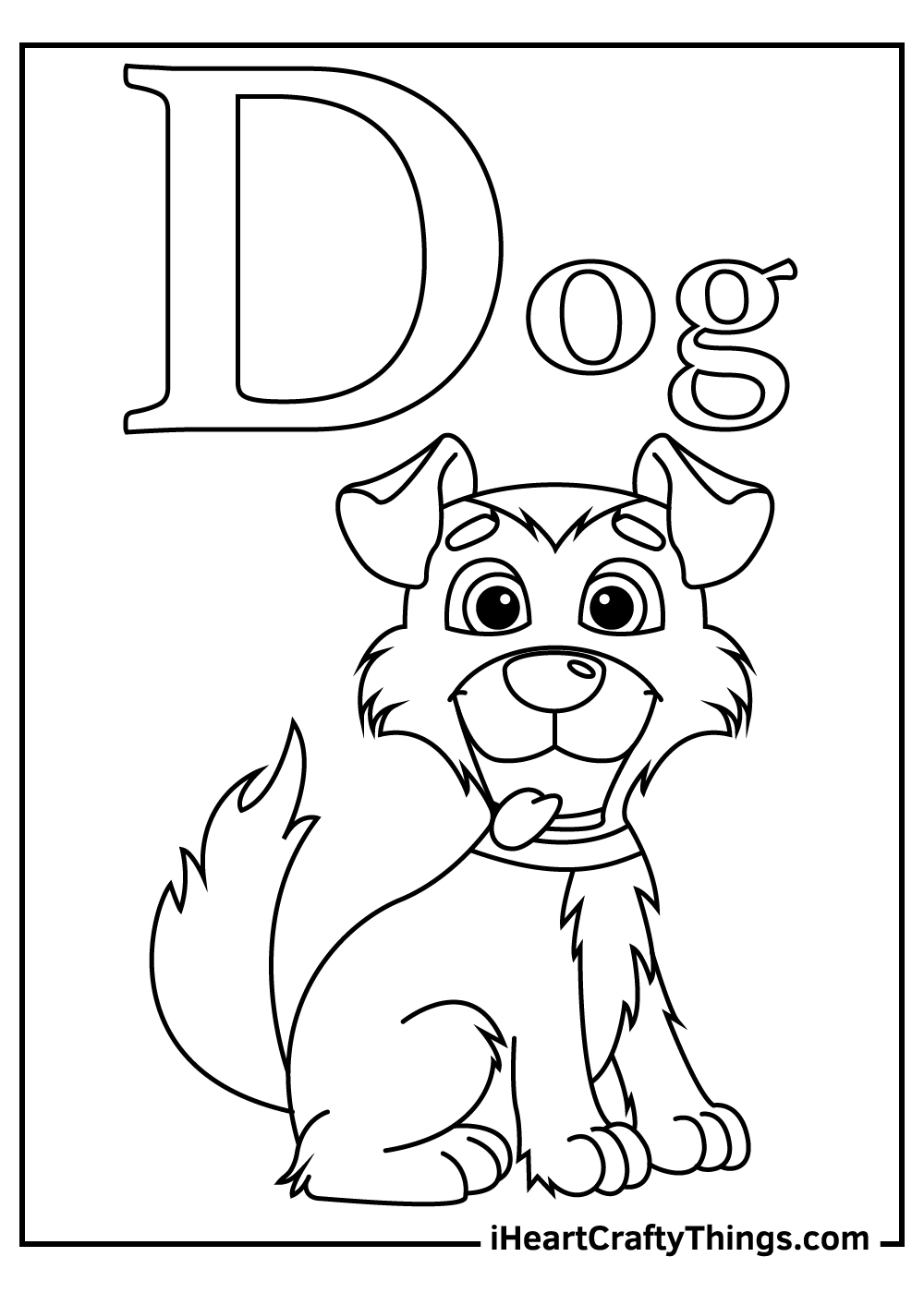 Letter d coloring pages free printables
