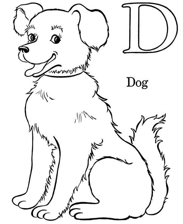 Dogs d is for dog coloring page dog coloring page cat coloring page cartoon coloring pages