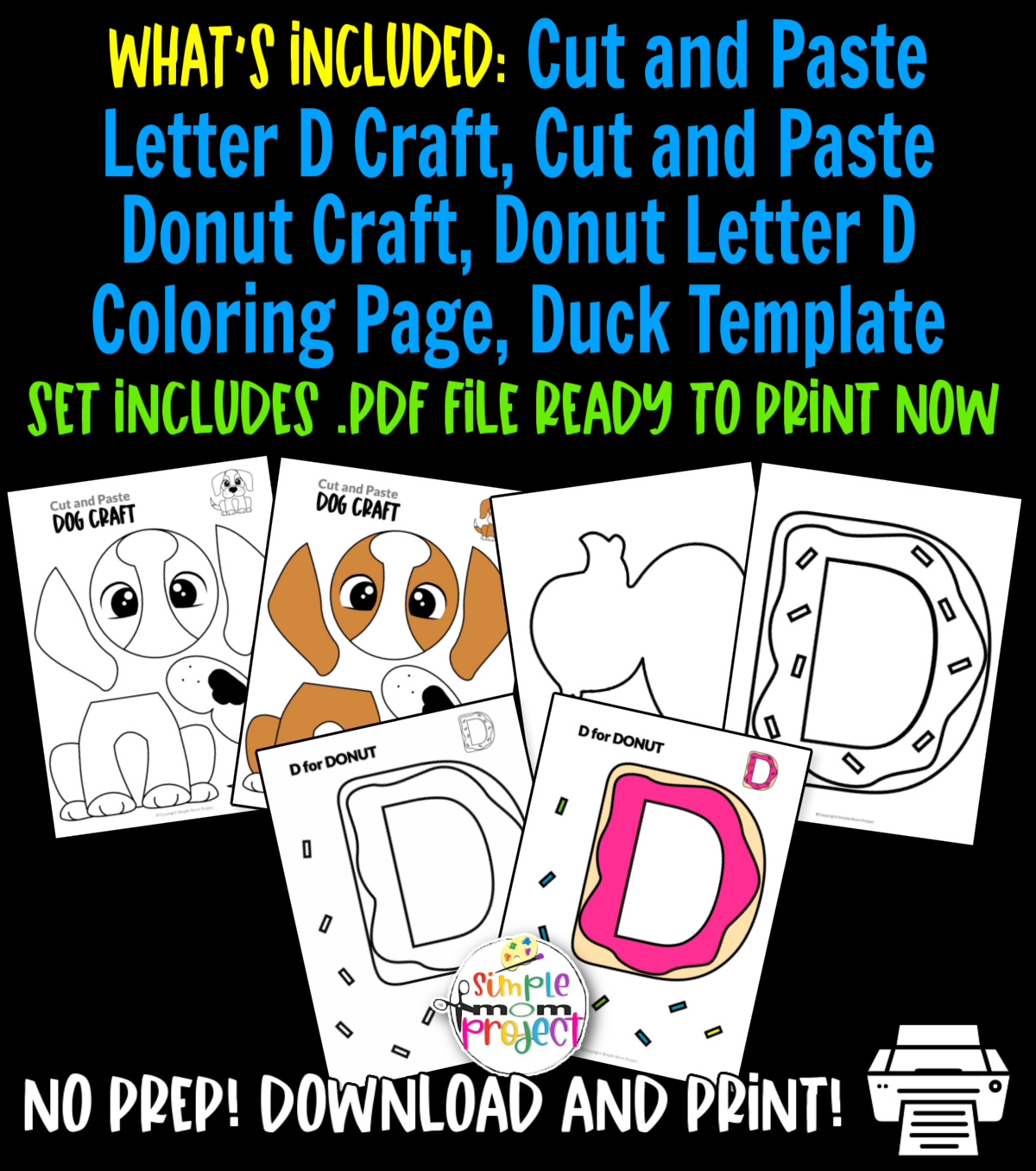 Fun letter d craft bundle