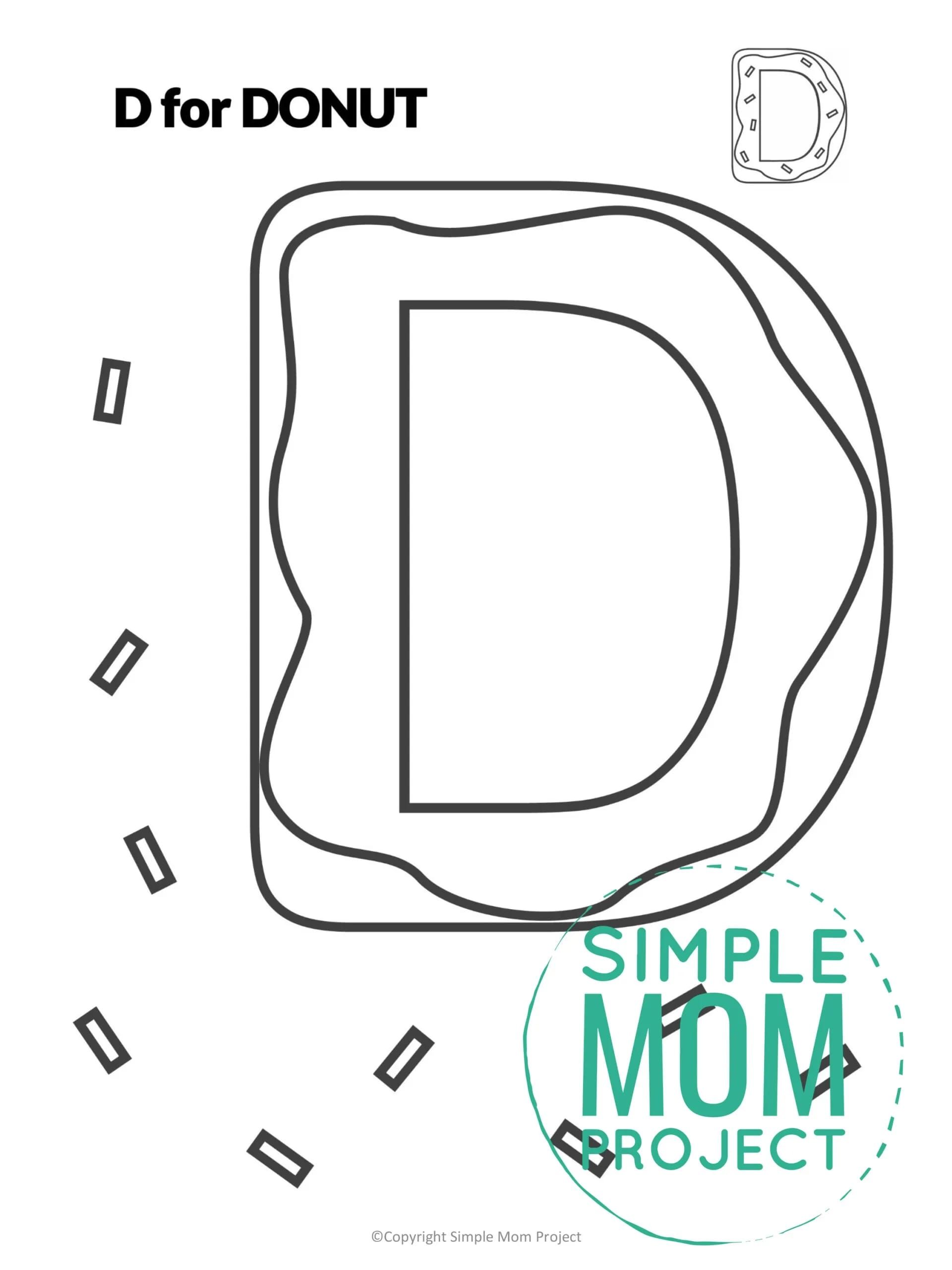 Free printable letter d craft template letter d crafts letter d letter a crafts