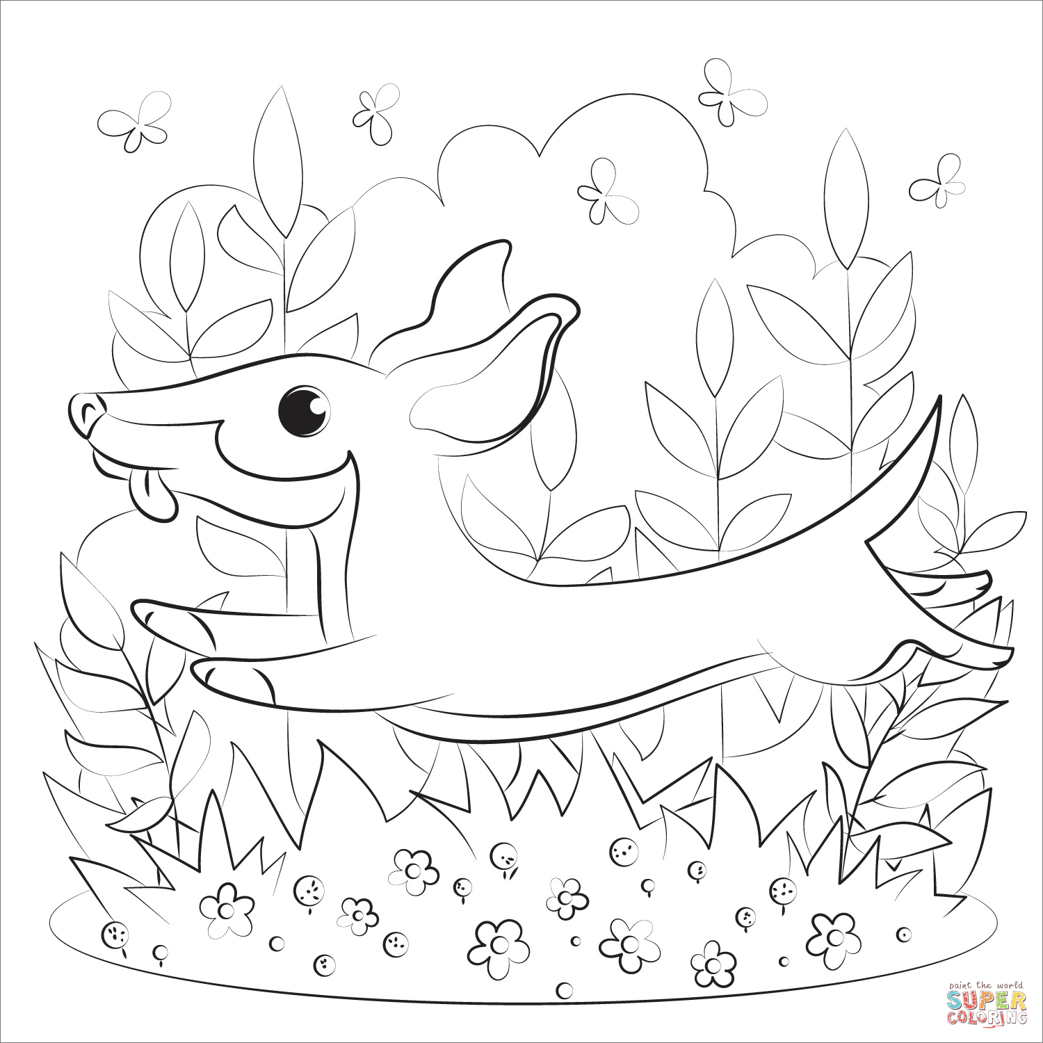 Dachshund coloring page free printable coloring pages