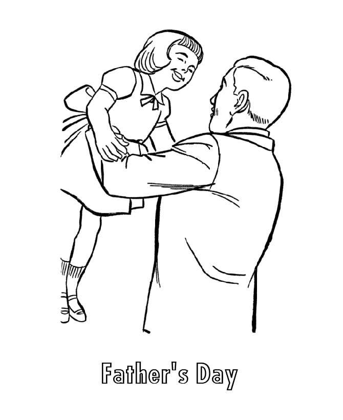 Fathers day coloring pages