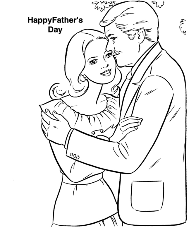 Fathers day coloring pages