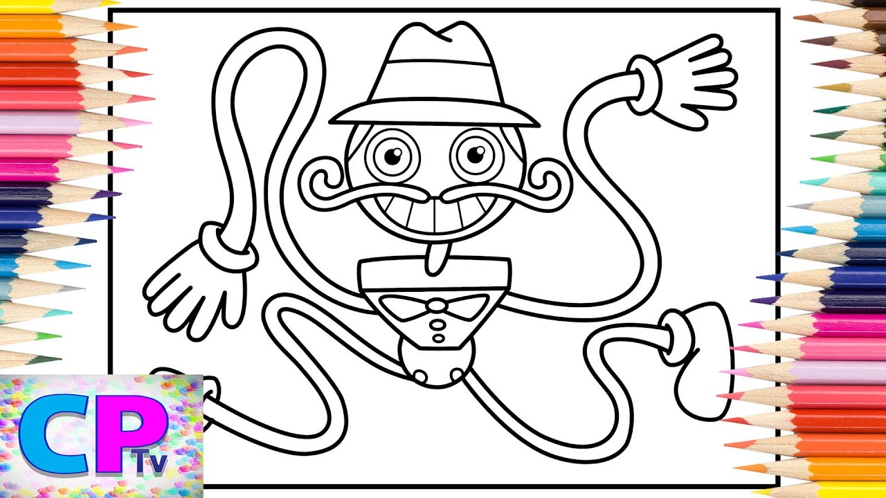 Daddy long legs coloring pagespoppy playtiesyn cole