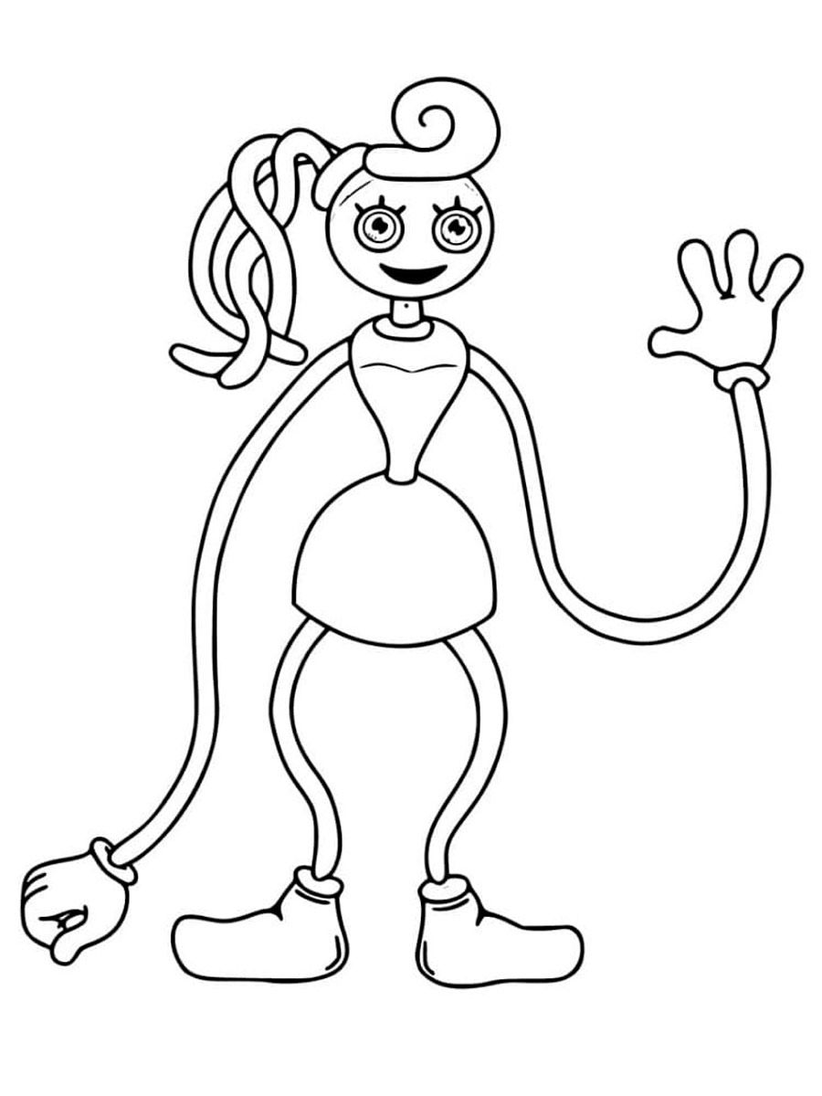 Download or print this amazing coloring page mommy long legs coloring pages free printable mommy long â poppy coloring page free coloring pages coloring pages