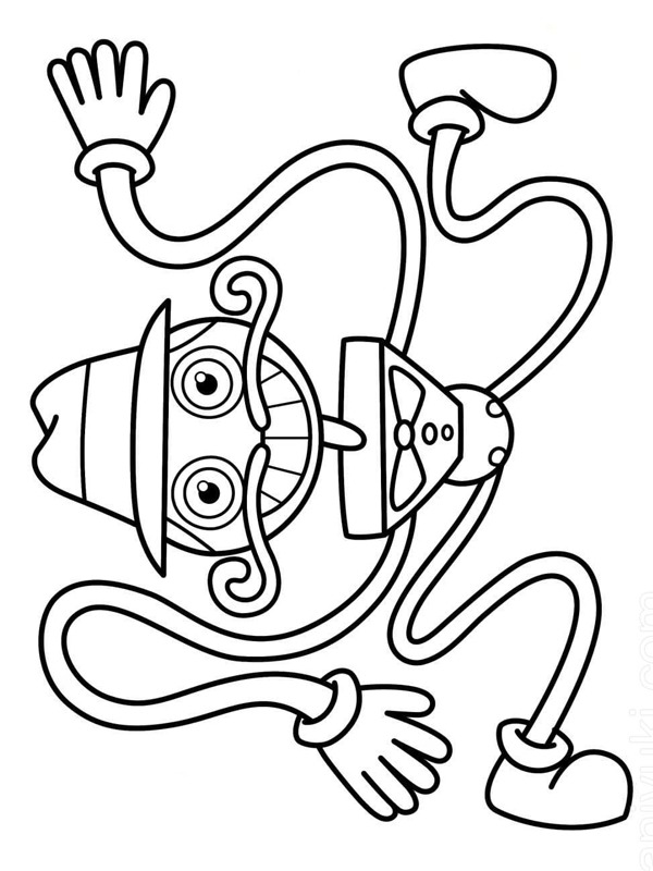 Daddy long legs coloring page