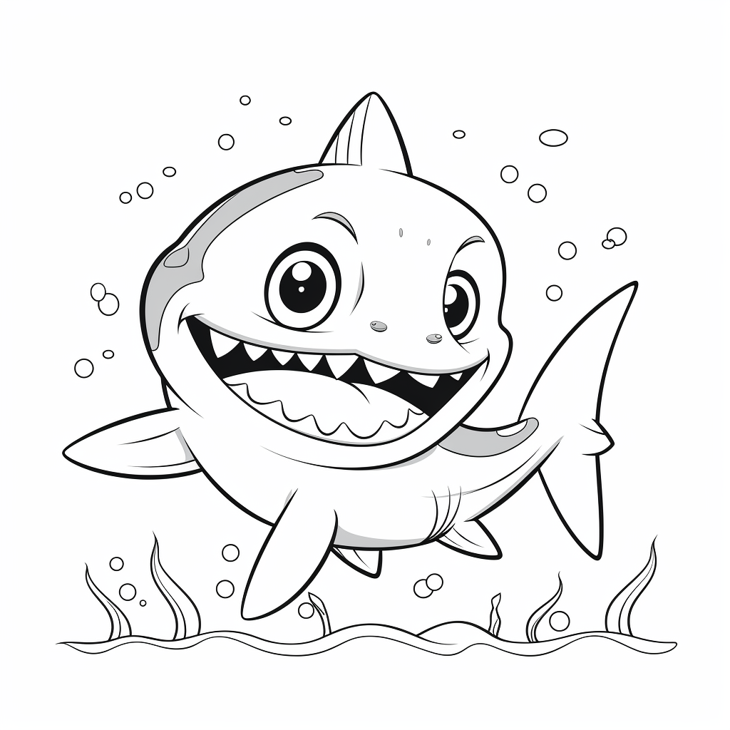 Baby shark coloring pages