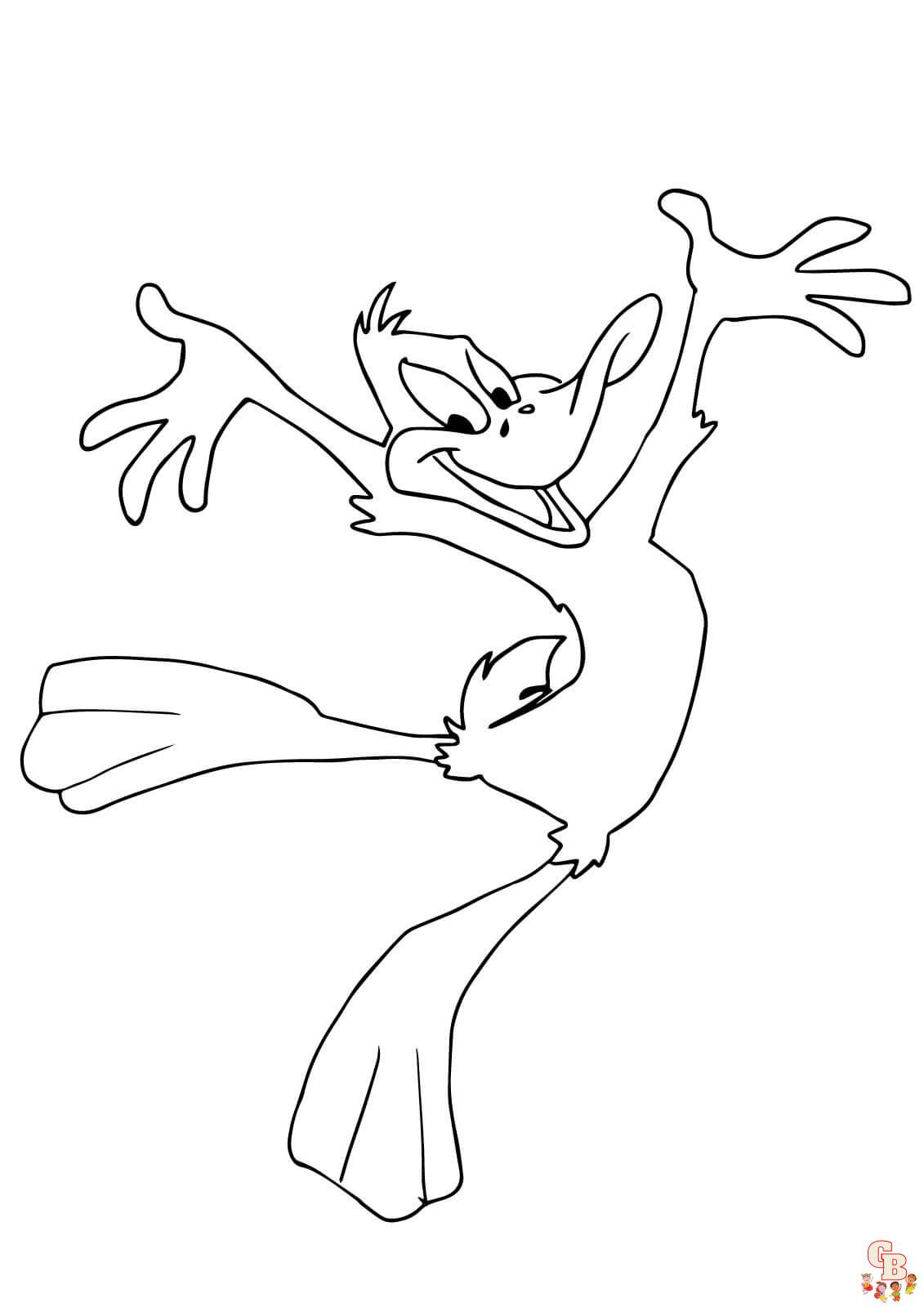 Color your world with daffy duck looney tunes coloring pages