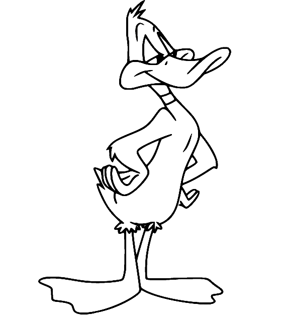 Daffy duck coloring pages printable for free download