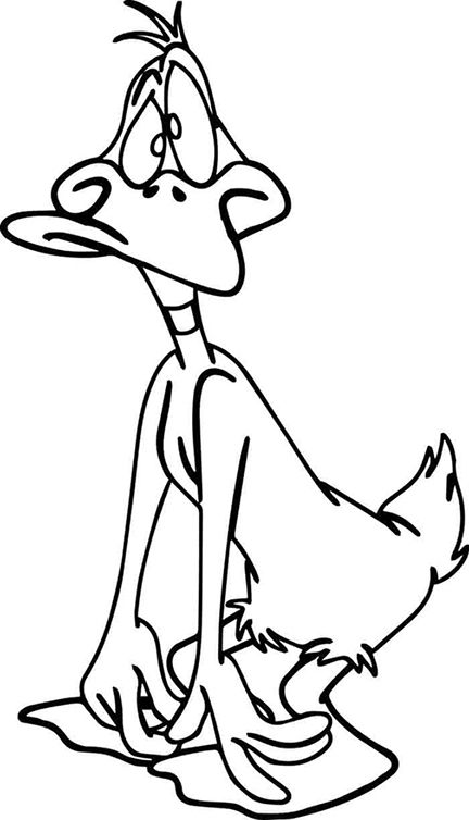 Daffy duck coloring pages