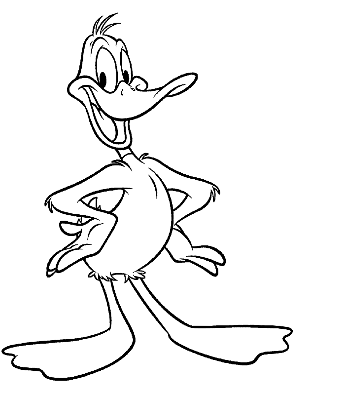 Daffy duck coloring pages