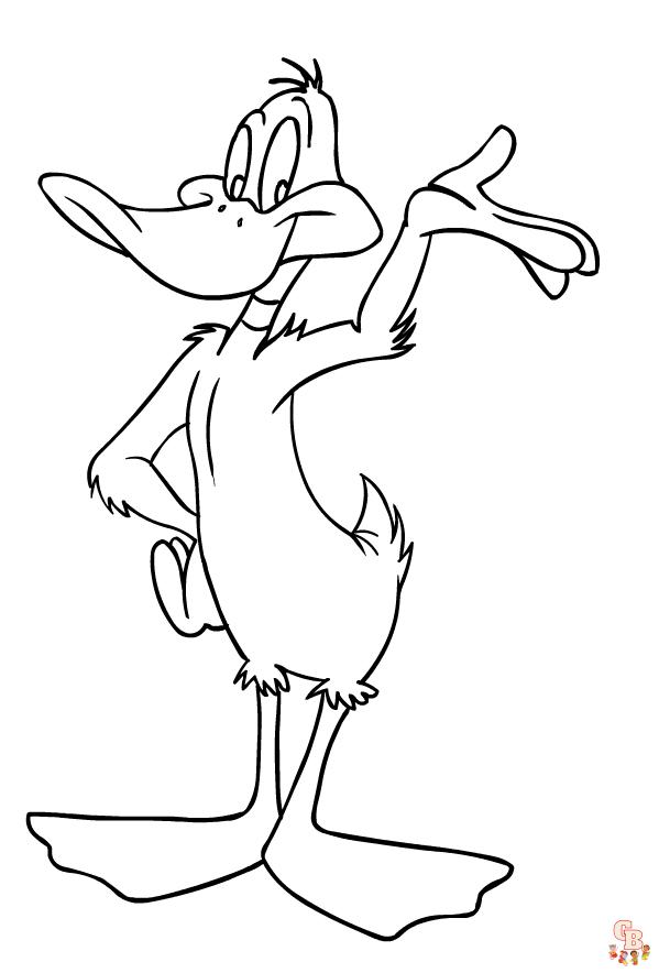 Color your world with daffy duck looney tunes coloring pages