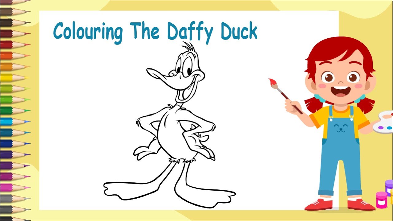 Daffy duck coloring page looney tunes coloring page the coloring page