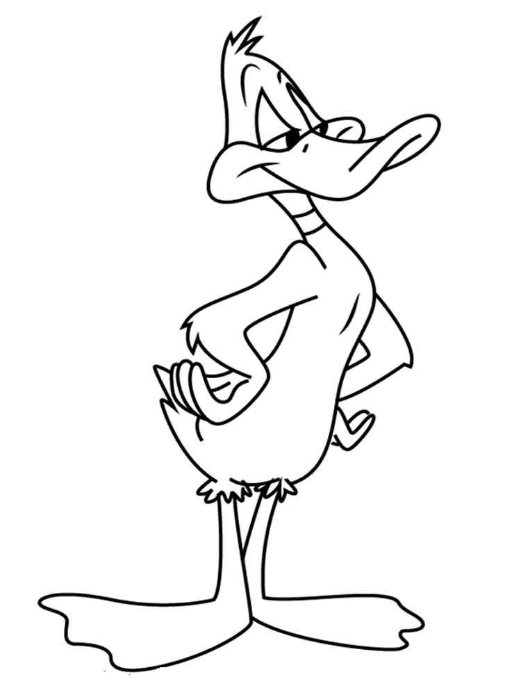 Daffy duck coloring pages cartoon coloring pages daffy duck coloring pages