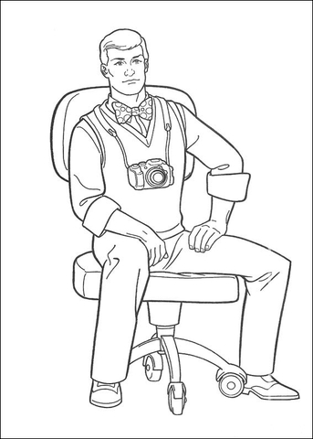 Jimmy olsen photographer of the daily planet coloring page free printable coloring pages