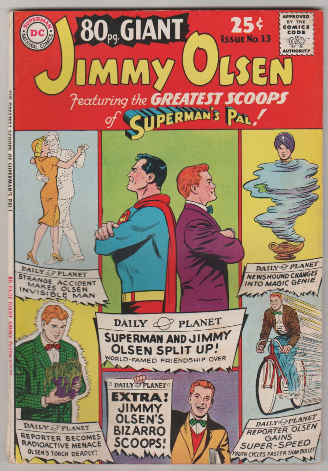 Page giant vol jimmy olsen silver age ic book vgfn august dc ics