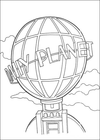 The daily planet globe coloring page free printable coloring pages