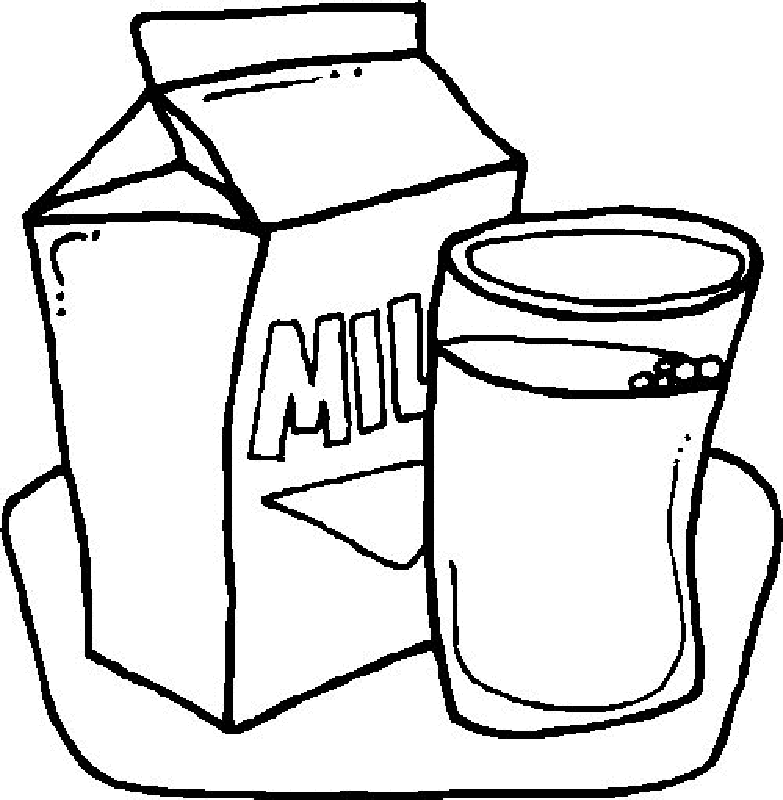 Milk coloring pages