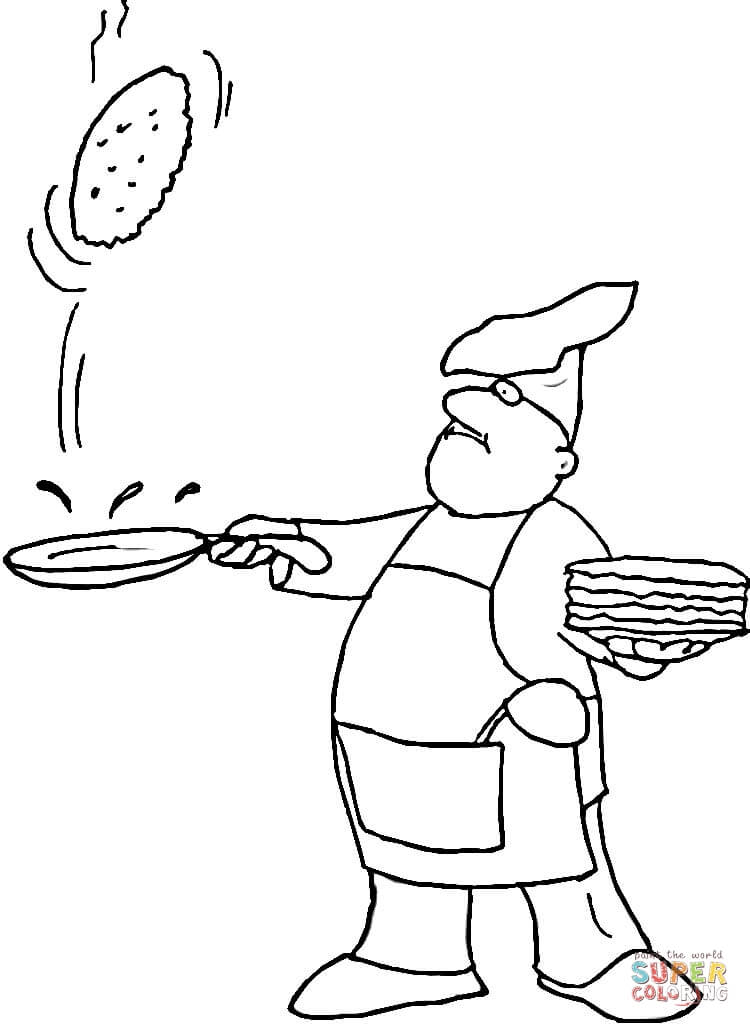 Pancake coloring page free printable coloring pages