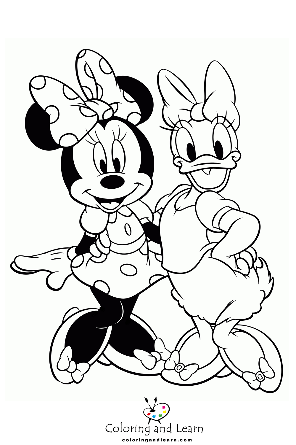 Minnie mouse coloring pages