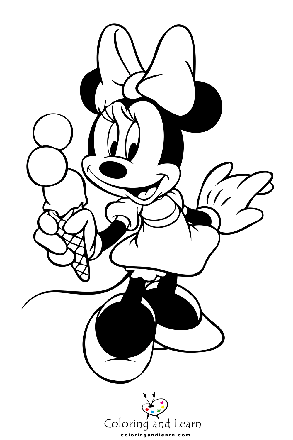 Minnie mouse coloring pages