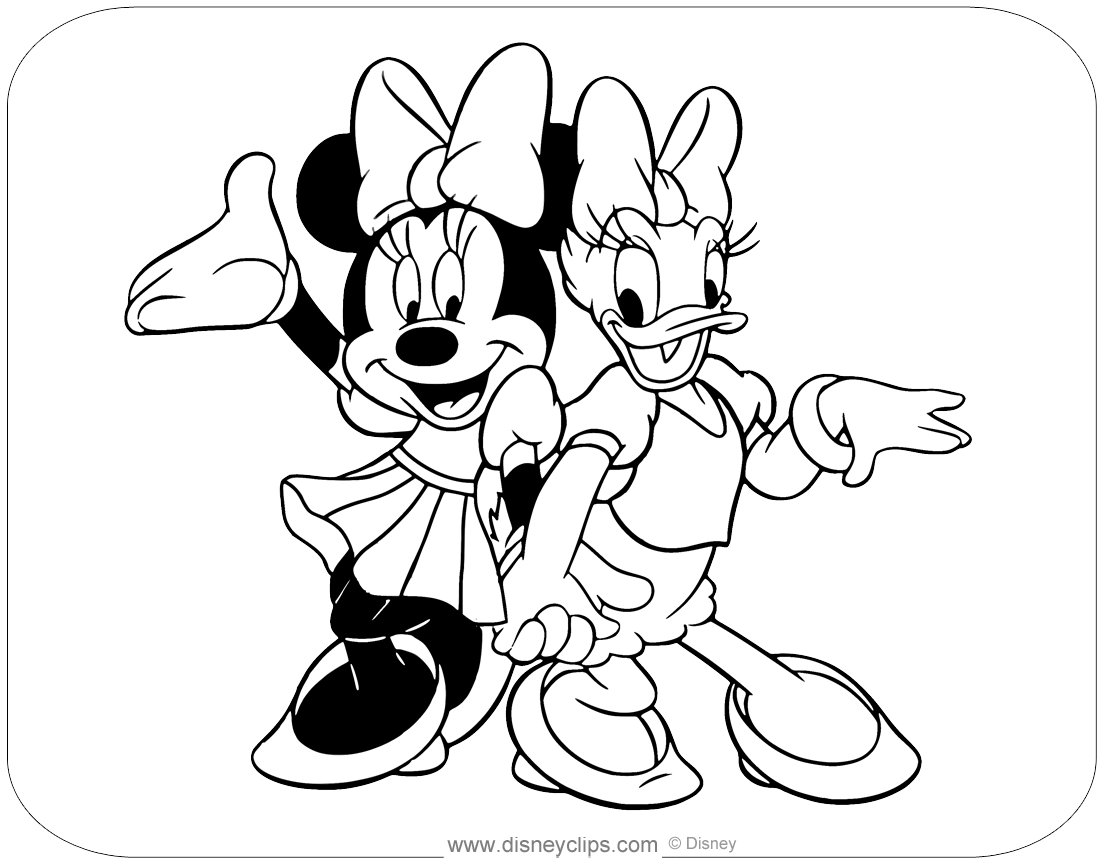 Mickey mouse friends coloring pages